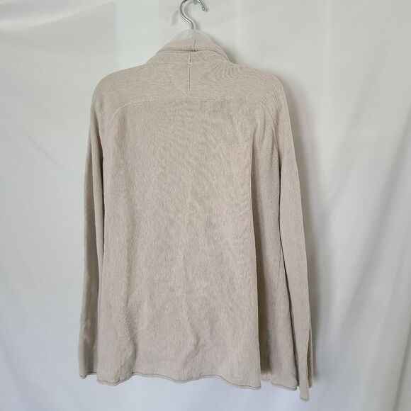 Peruvian Connection Pima Cotton Open Front Cardigan sz M - Picture 3 of 4